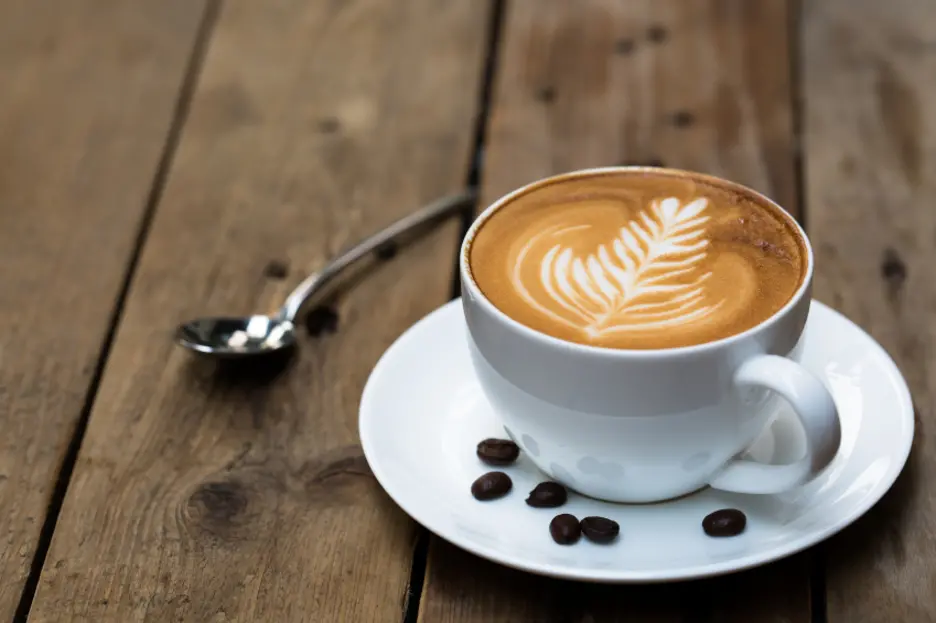 Taza de café servida